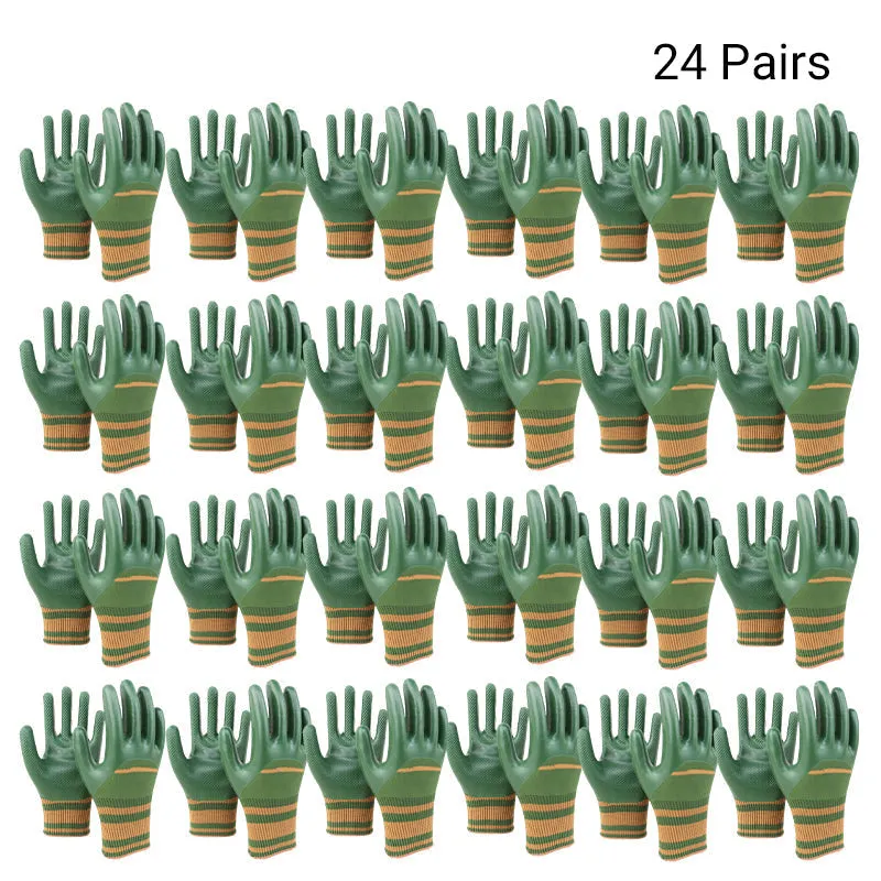  49% OFF Rubber Coated Work Gloves with Knit Wrist Cuff
