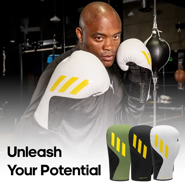 Adidas x Anderson Silva Boxing Gloves Tilt 150 White