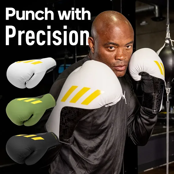Adidas x Anderson Silva Boxing Gloves Tilt 150 White