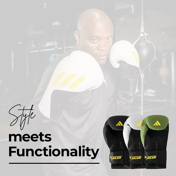 Adidas x Anderson Silva Boxing Gloves Tilt 150 White