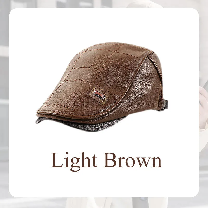 Best christmas giftGive the elders a warm winterPlush leather beret