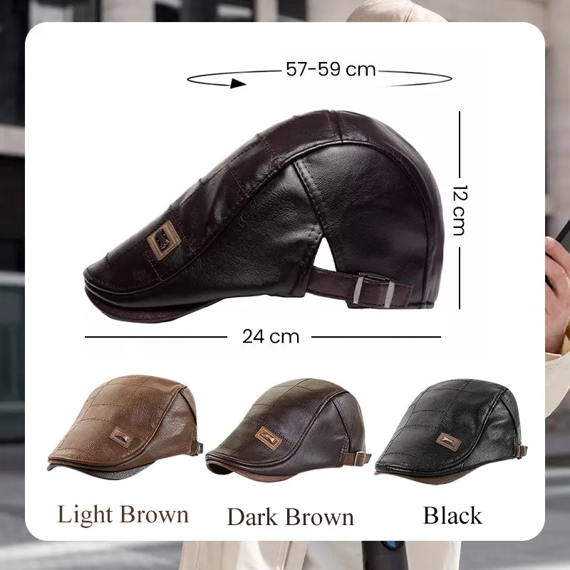 Best christmas giftGive the elders a warm winterPlush leather beret