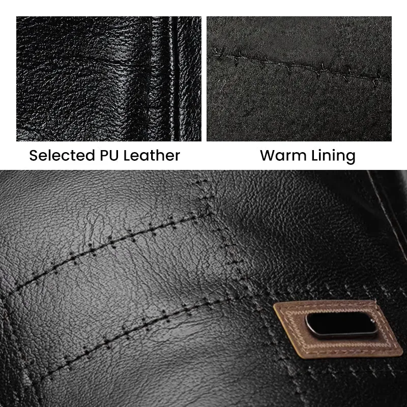 Best christmas giftGive the elders a warm winterPlush leather beret