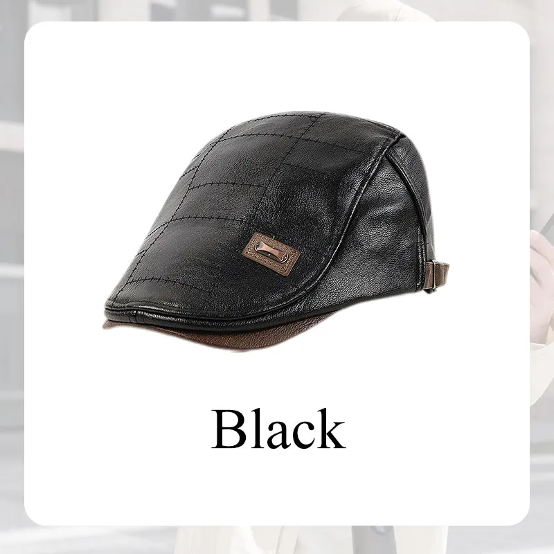 Best christmas giftGive the elders a warm winterPlush leather beret