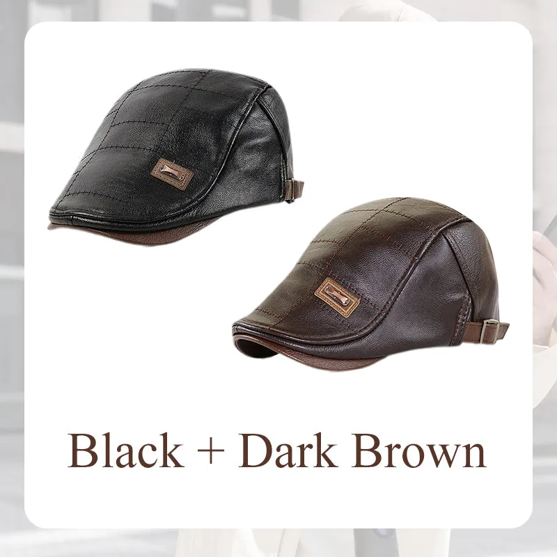 Best christmas giftGive the elders a warm winterPlush leather beret