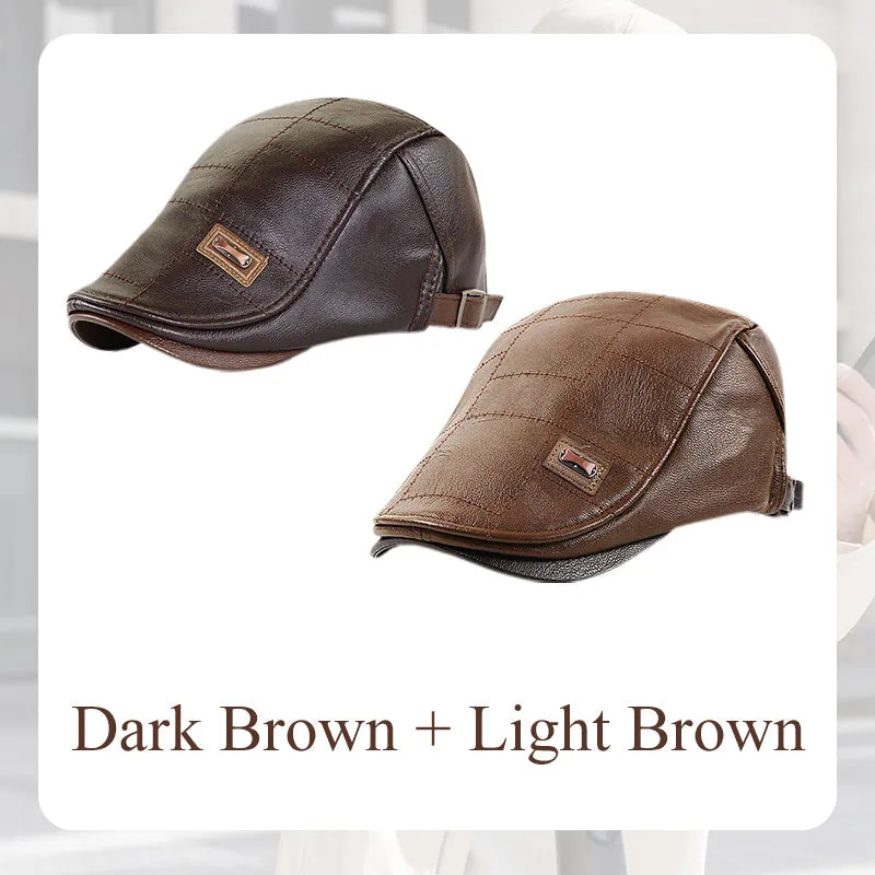 Best christmas giftGive the elders a warm winterPlush leather beret