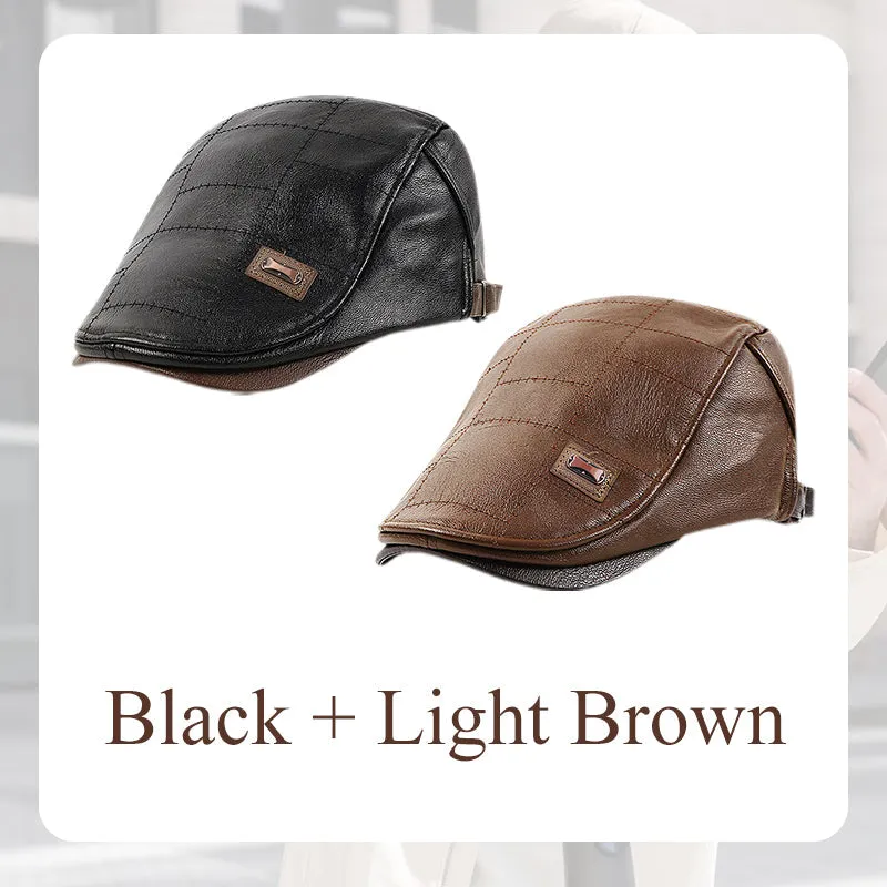 Best christmas giftGive the elders a warm winterPlush leather beret