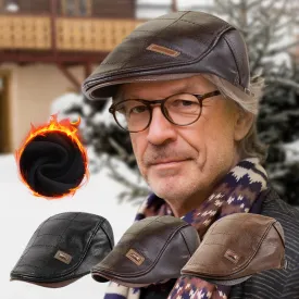 Best christmas giftGive the elders a warm winterPlush leather beret