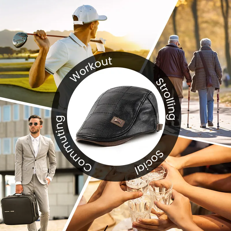 Best christmas giftGive the elders a warm winterPlush leather beret