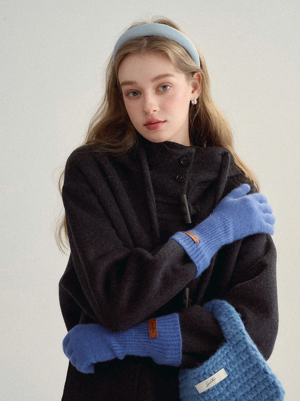 Day-wool knit gloves