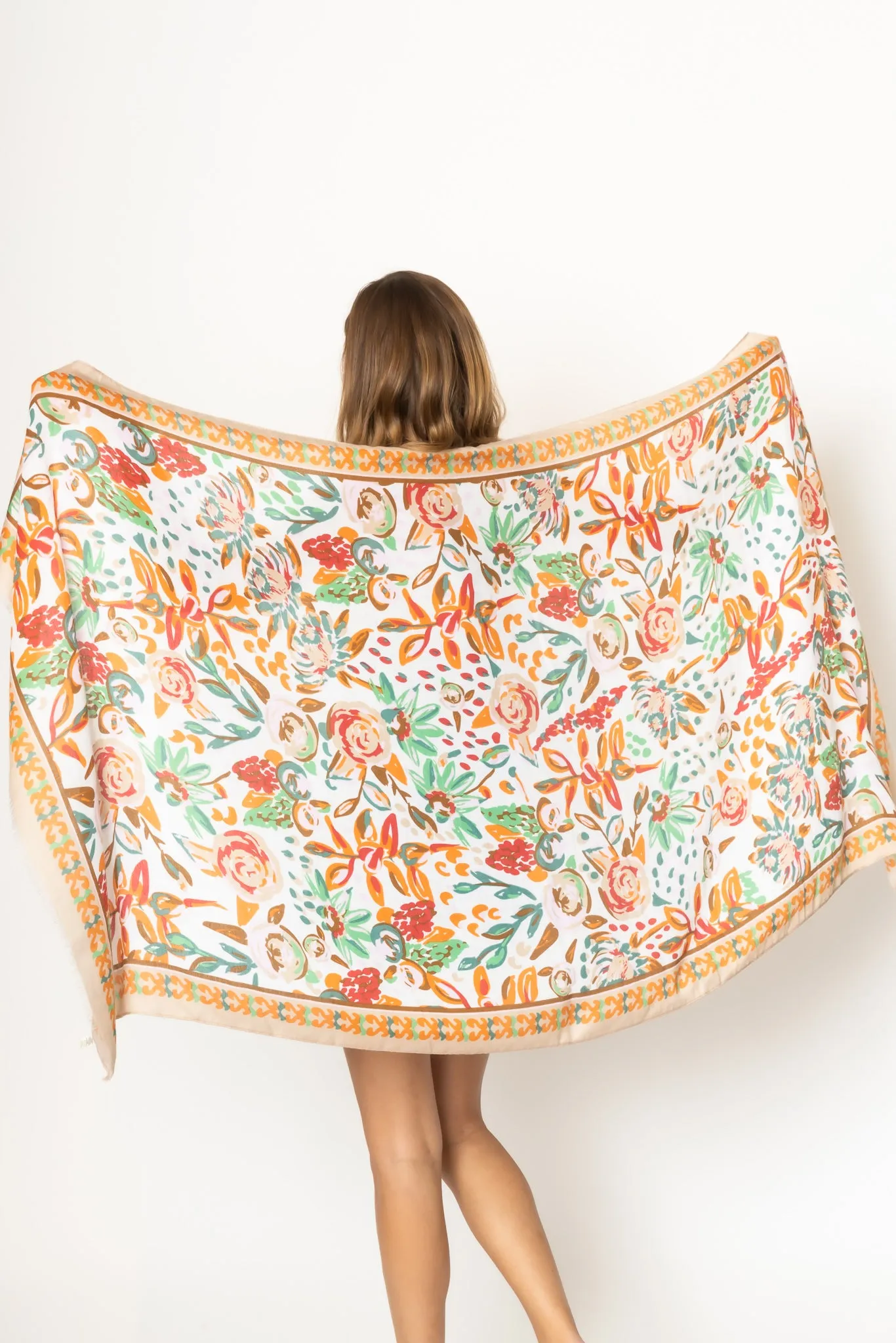Floral Print Scarf