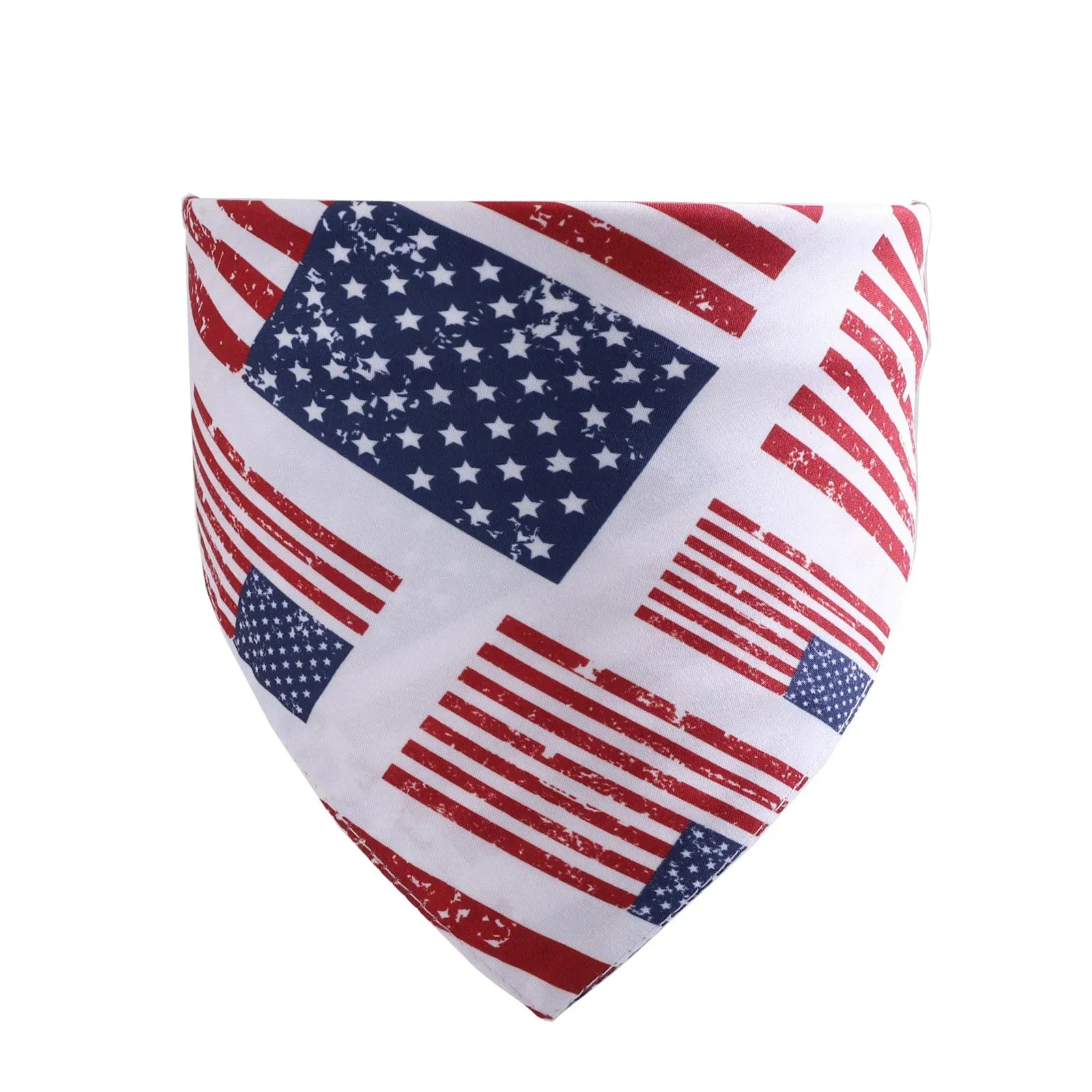 Independence Day Pet Triangle Scarf American Flag Pattern Dog Bandage for large dogs Fashion Summer Soft Pet Collar Dropshipping