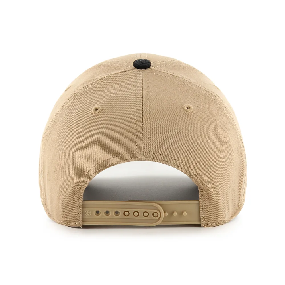 Indianapolis Indians '47 Adult Khaki/Black Andover MVP Adjustable Snapback Cap
