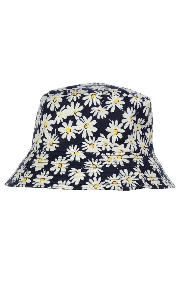JH617 Reversible Daisy Print Cotton Bucket Hat