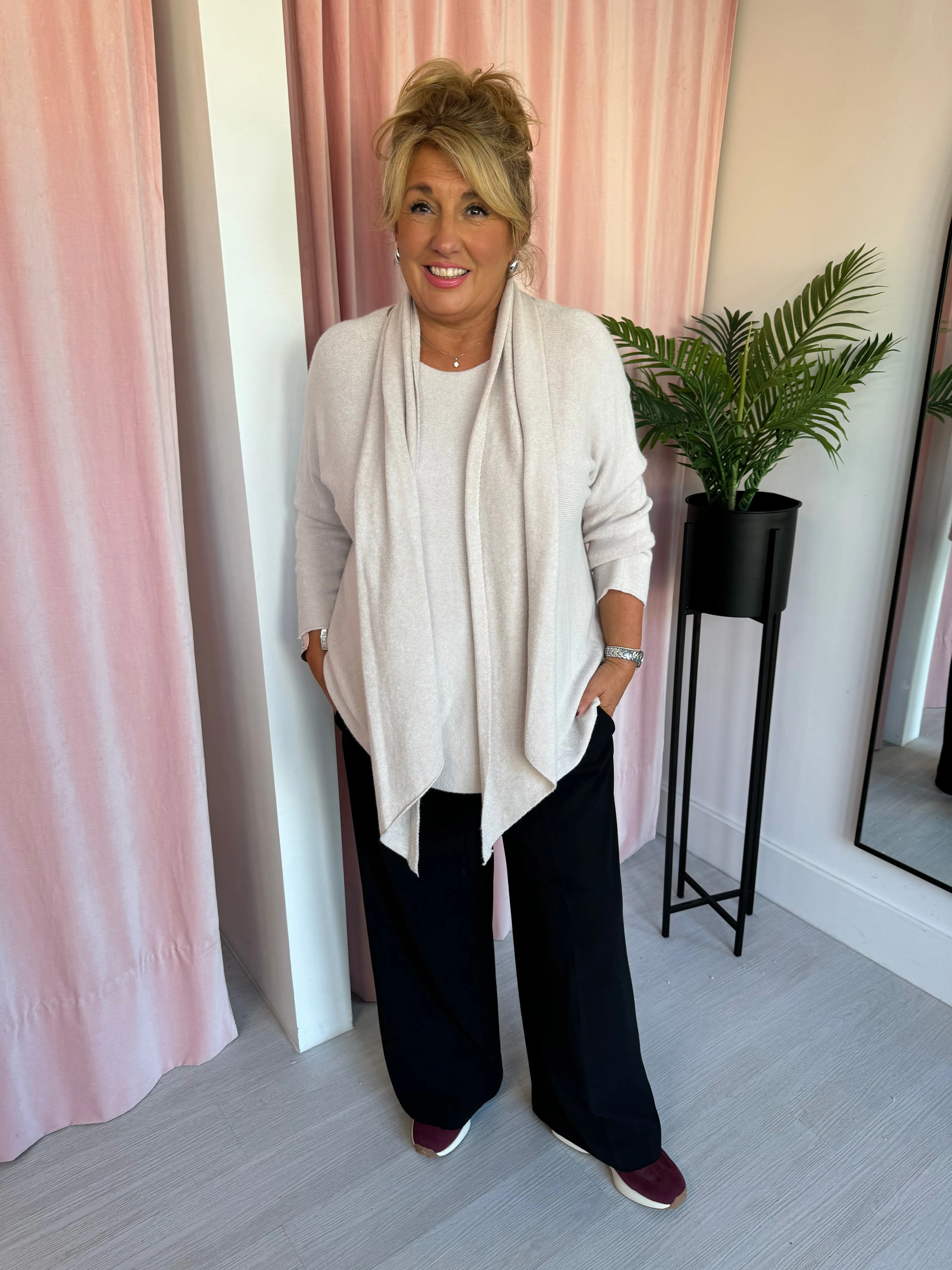 Jumper & Scarf - Cream