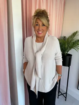 Jumper & Scarf - Cream
