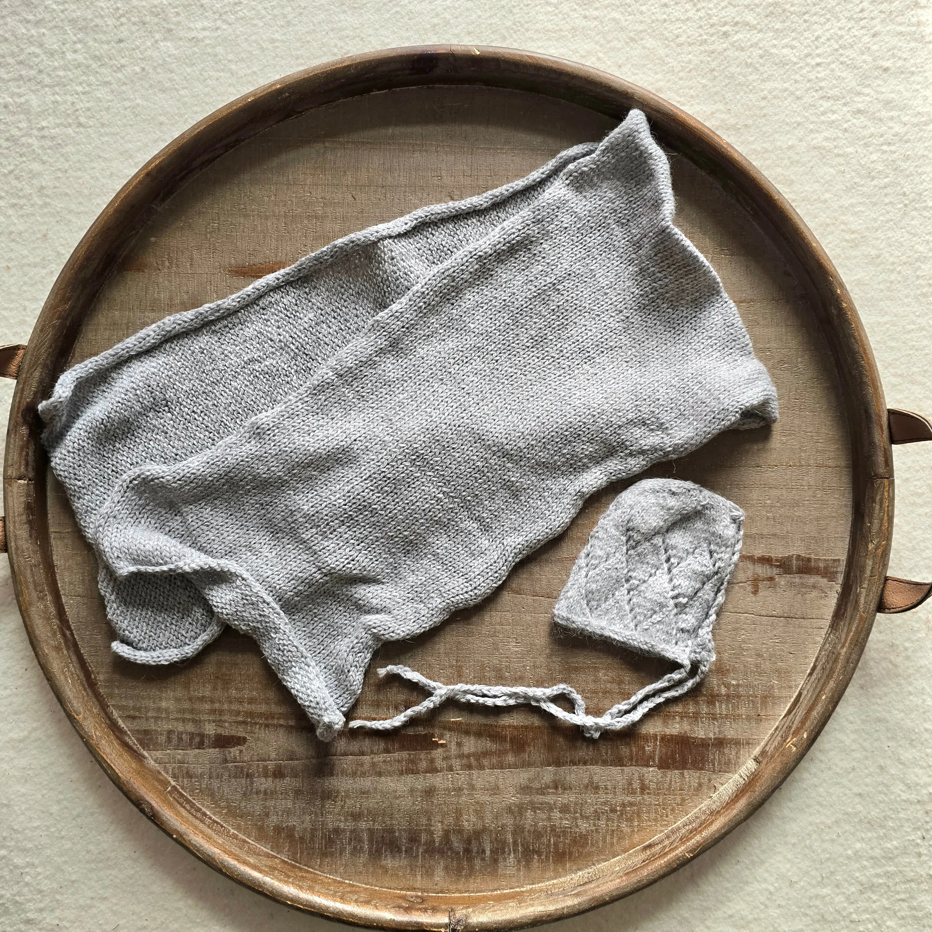 Knit Bonnet and Blanket