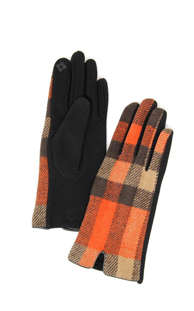 LOG126 Tartan Plaid Pattern Smart Gloves (12prs Pack)