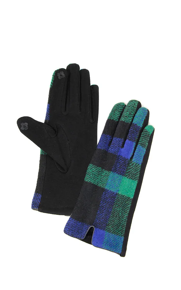 LOG126 Tartan Plaid Pattern Smart Gloves (12prs Pack)