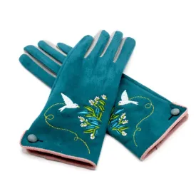 Regency English Garden Bird Gloves
