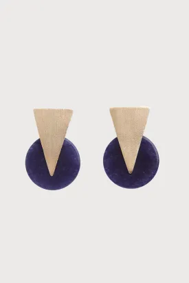 Triangle Disc Duet Earrings